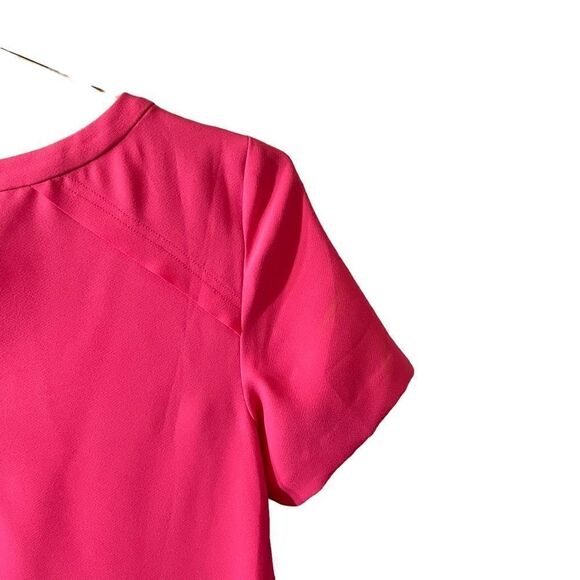 Banana Republic Flounce Dress Kismet Pink Size 4P - Picture 9 of 14